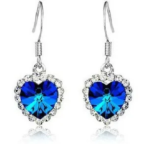New Fashion Classic Love "Titanic" Colorful Heart - Heart of Ocean Earrings Wholesale Dark Blue Color XY-E180
New Fashion Classic Love "Titanic" Colorful Heart - Heart of Ocean Earrings Wholesale Dark Blue Color XY-E180