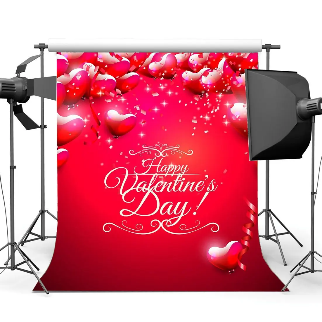 Valentine's Day Backdrop Photography Backdrops Red Heart Balloon Twinkle Spots Ribbon Wedding Background
Valentine's Day Backdrop Photography Backdrops Red Heart Balloon Twinkle Spots Ribbon Wedding Background