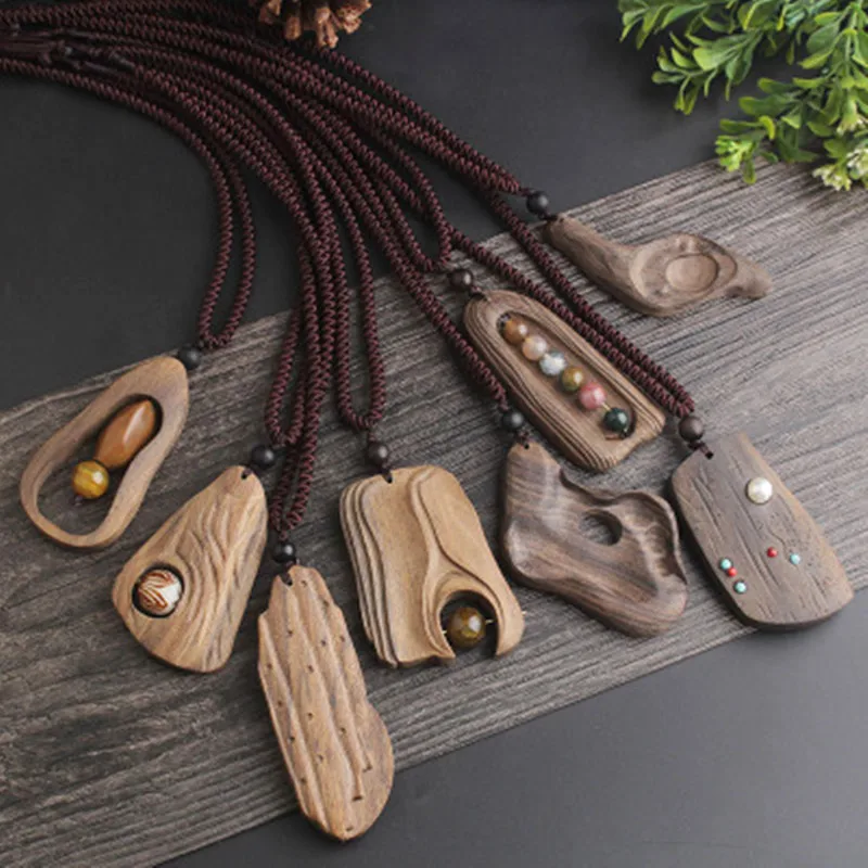 Vintage Sandalwood Natural Stone Pendant Necklace for Women and Girls Long Sweater Chain Adjustable Jewelry Gift Souvenir
Vintage Sandalwood Natural Stone Pendant Necklace for Women and Girls Long Sweater Chain Adjustable Jewelry Gift Souvenir