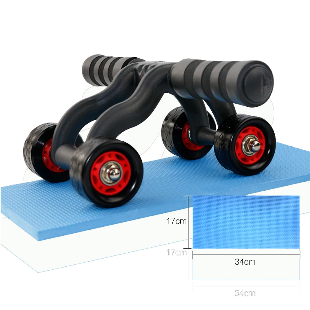 4 Wheels Power Wheel Triple Abdominal Roller Workout Fitness Machine Gym Knee Pad
4 Wheels Power Wheel Triple Abdominal Roller Workout Fitness Machine Gym Knee Pad