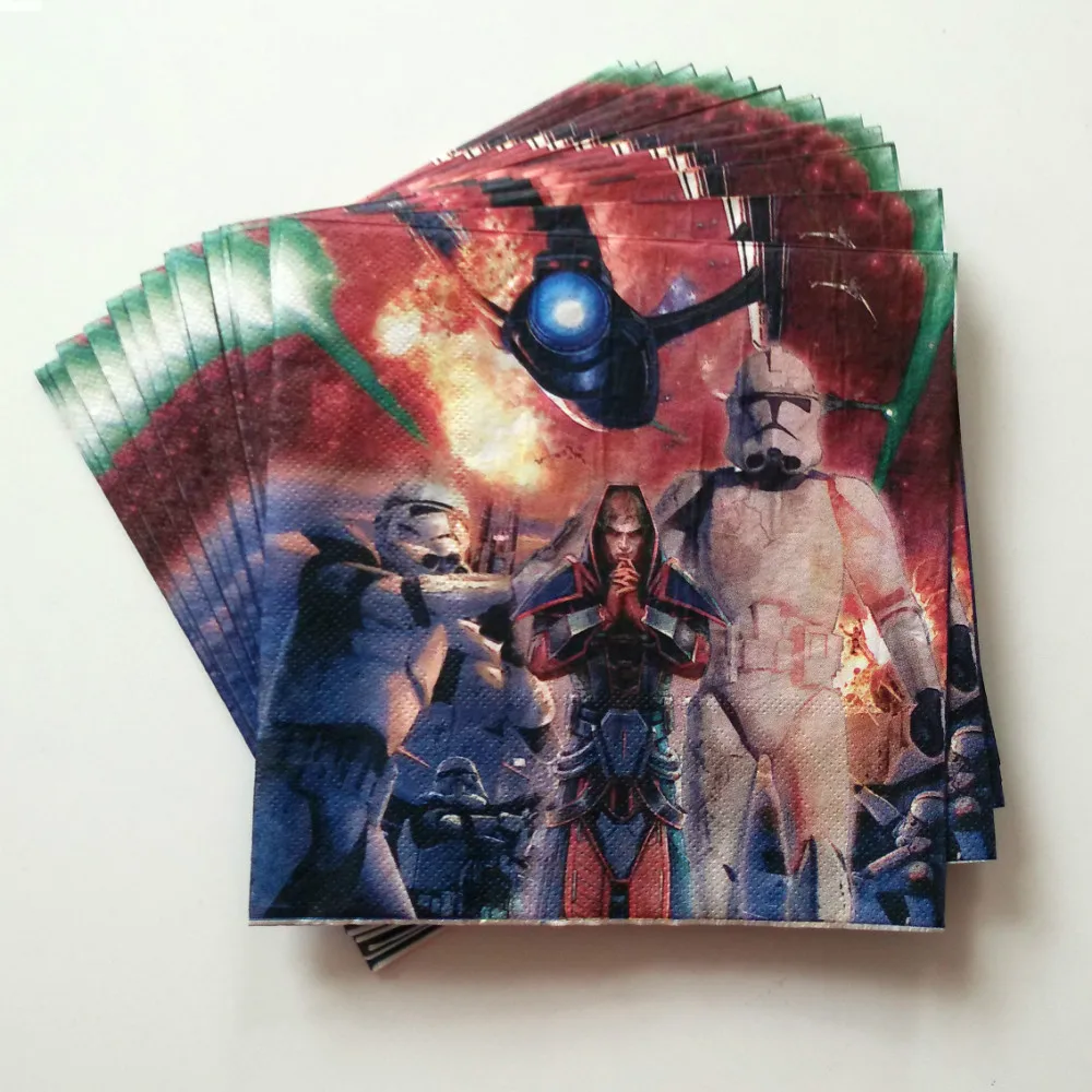 20pcs/lot Star Wars Paper Napkin Cartoon Theme Party Favors Kids Happy Birthday Decoration Theme Party Supplies Festival Brown
20pcs/lot Star Wars Paper Napkin Cartoon Theme Party Favors Kids Happy Birthday Decoration Theme Party Supplies Festival Brown