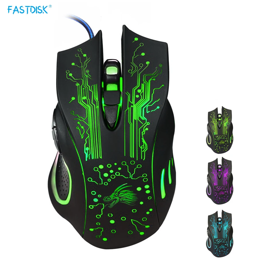 3200 dpi светодиодный Оптический 6D USB Проводная игровая мышь Pro Gamer компьютерные мыши