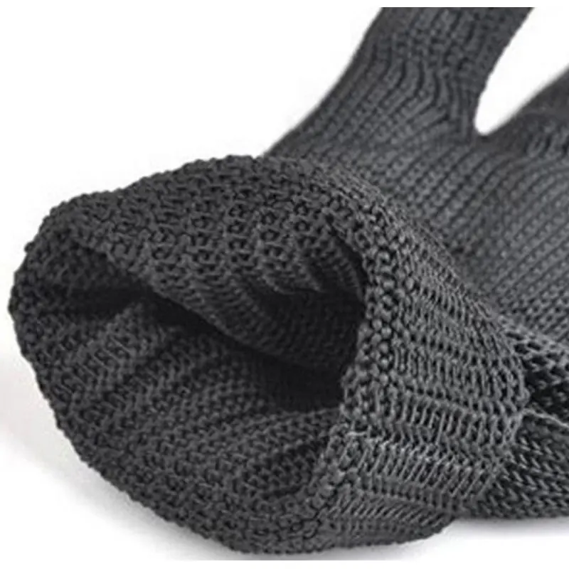 1 пара защитных устойчивых к порезам безопасных дышащих рабочих перчаток черного