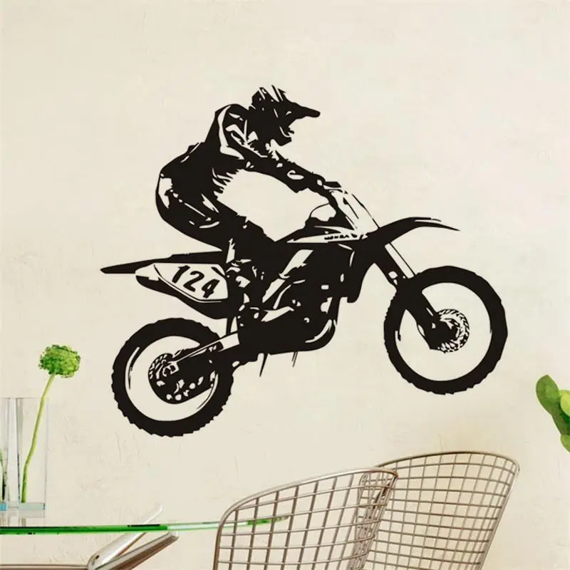 Motor-Racing Art Vinyl Wall Sticker Dirt Bike Mural House Decor Removable Decal Kids Room Home Bedroom Design Wallpaper WW-171
Motor-Racing Art Vinyl Wall Sticker Dirt Bike Mural House Decor Removable Decal Kids Room Home Bedroom Design Wallpaper WW-171