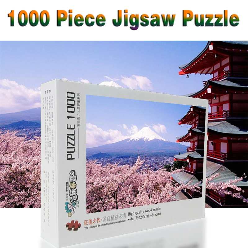 Mount Fuji 1000 Piece Landscape Japan's Mount Fuji Puzzles 1500 Pieces Wooden Jigsaw Puzzles Toys New Year Gift for Kids
Mount Fuji 1000 Piece Landscape Japan's Mount Fuji Puzzles 1500 Pieces Wooden Jigsaw Puzzles Toys New Year Gift for Kids