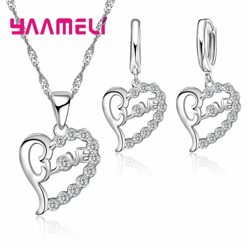 Jewelry Sets 925 Sterlng Silver Cubic Zircon Heart Shaped Pendant Necklace Earrings Set For Women Lady Wedding
Jewelry Sets 925 Sterlng Silver Cubic Zircon Heart Shaped Pendant Necklace Earrings Set For Women Lady Wedding
