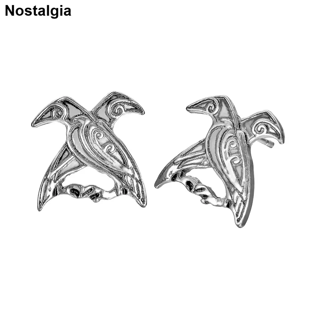 Nostalgia Odin Double Ravens Amulet Animal Bird Earings Fashion Jewelry Crow Earing
Nostalgia Odin Double Ravens Amulet Animal Bird Earings Fashion Jewelry Crow Earing