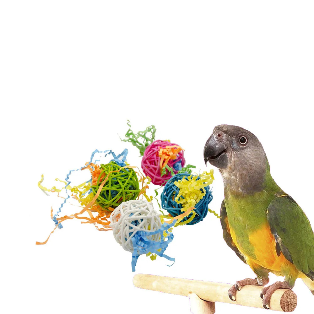 African Grey Parrot Toys For Bird Accessories Ball rattan Cage Decoration Cockatiel Perch Toy Budgie Parakeet vogel spielzeug
African Grey Parrot Toys For Bird Accessories Ball rattan Cage Decoration Cockatiel Perch Toy Budgie Parakeet vogel spielzeug