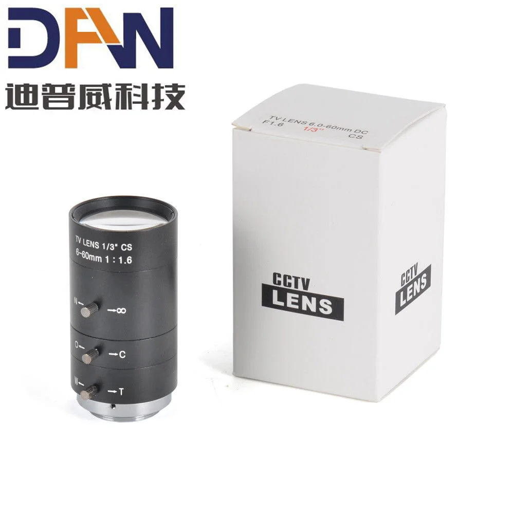 6-60 мм 1/3 "Промышленная камера ручной зум-объектив диафрагмы CS Mount CCTV Lens |