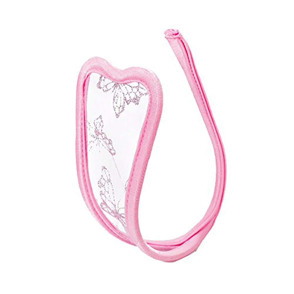 Women Heart-shaped Butterfly Pattern Seductive C-String Thong Panty Translucent Pink Underwear
Women Heart-shaped Butterfly Pattern Seductive C-String Thong Panty Translucent Pink Underwear