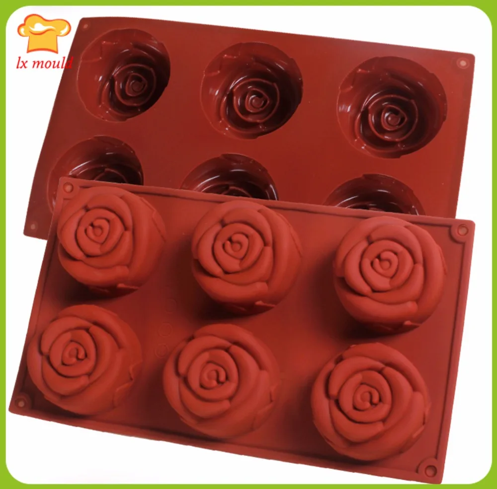 6 Consecutive Roses Silicone Moulds Cake Mousse Mold Valentine's Day Tanabata Pudding Jelly Pastry Baking Tool
6 Consecutive Roses Silicone Moulds Cake Mousse Mold Valentine's Day Tanabata Pudding Jelly Pastry Baking Tool