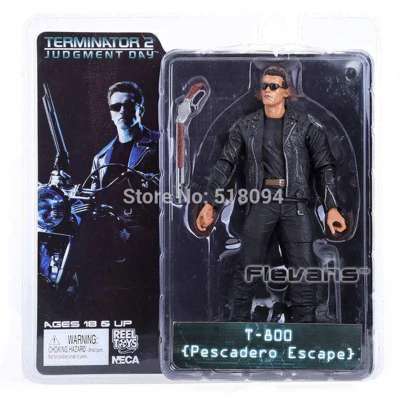 Фигурка NECA The Terminator 2 T-800 Cyberdyne Showdown Across Time Pescadero Escape Steel Mill ПВХ коллекционная