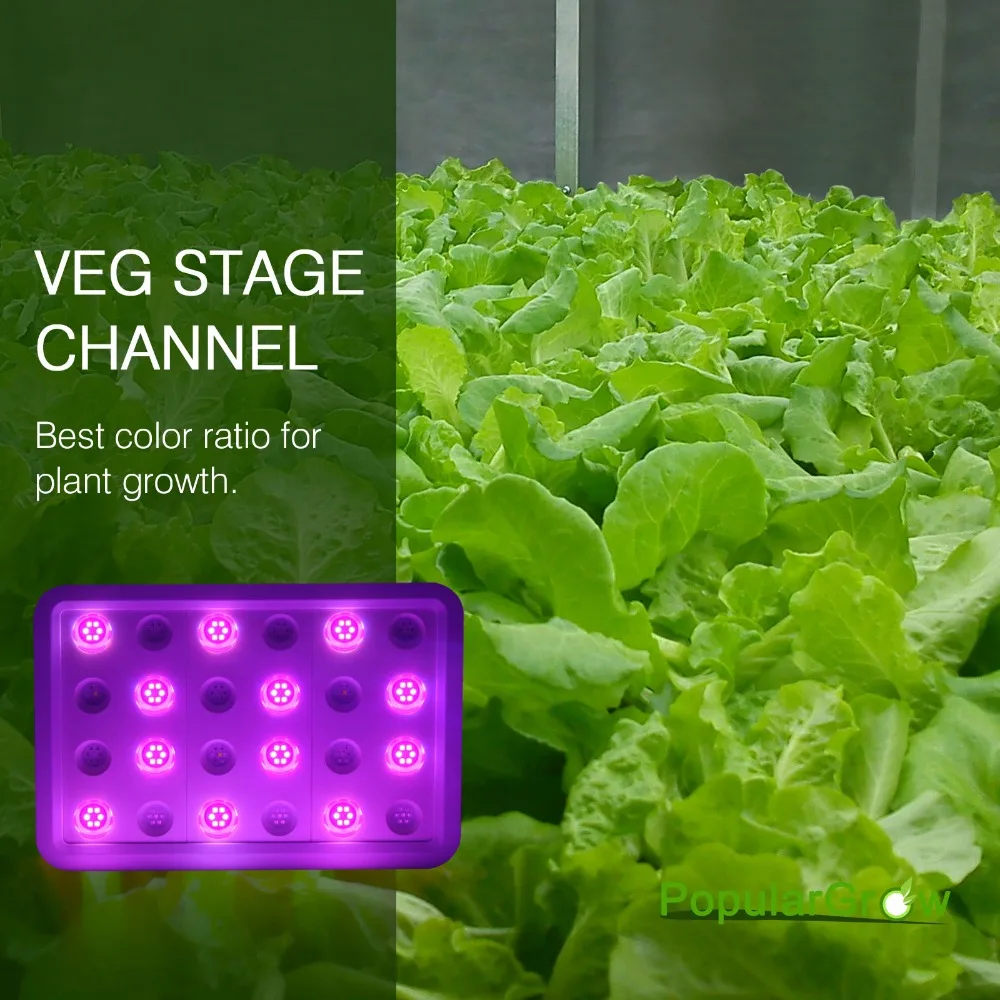 New design led phyto-lamp 300w grow light with veg stage and flower channels suitable for tent greenhouse | Освещение