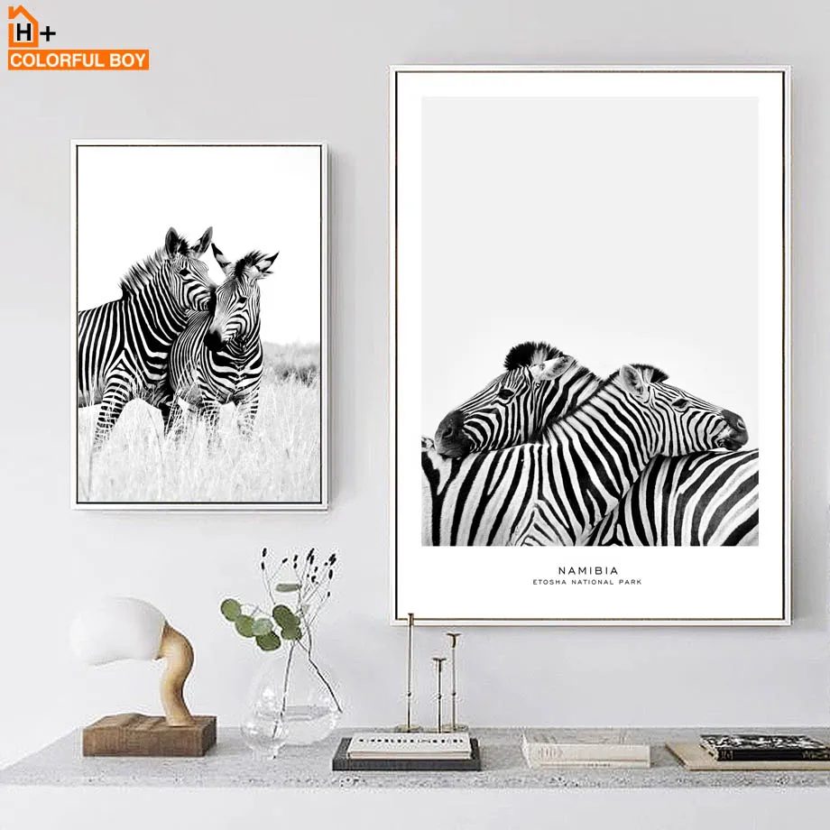 COLORFULBOY Wall Art Print Zebra Black White Nordic Posters And Prints Canvas Painting Wall Pictures For Living Room
COLORFULBOY Wall Art Print Zebra Black White Nordic Posters And Prints Canvas Painting Wall Pictures For Living Room