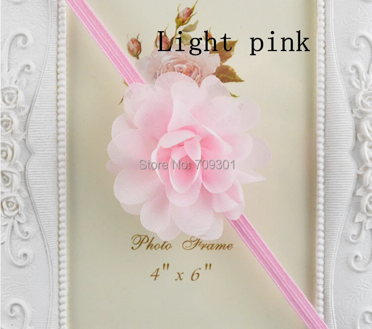 2" mini chiffon flower headband lace flower with skinny headbands 16 colors 50pcs/lot
2" mini chiffon flower headband lace flower with skinny headbands 16 colors 50pcs/lot