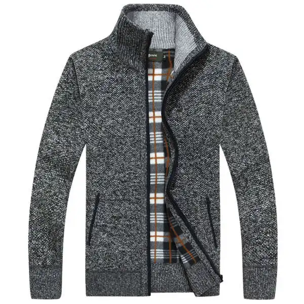 Autumn mens knitted coat Casual men Solid color warm jacket high quality Stand collar wool Cardigan outerwear Brand clothing
Autumn mens knitted coat Casual men Solid color warm jacket high quality Stand collar wool Cardigan outerwear Brand clothing