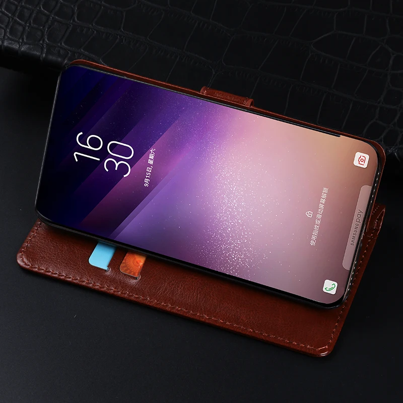 Кожаный чехол с откидной крышкой для Xiaomi Mi 5 5C 5S 5X Plus Стильный чехол-кошелек