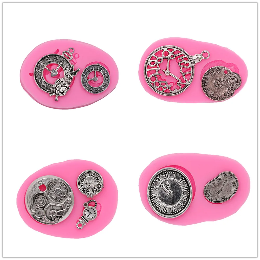 4 kinds of watches turned sugar cake silicone mold chocolate crafts gadgets dessert decorating tools DIY pastry baking mold new
4 kinds of watches turned sugar cake silicone mold chocolate crafts gadgets dessert decorating tools DIY pastry baking mold new