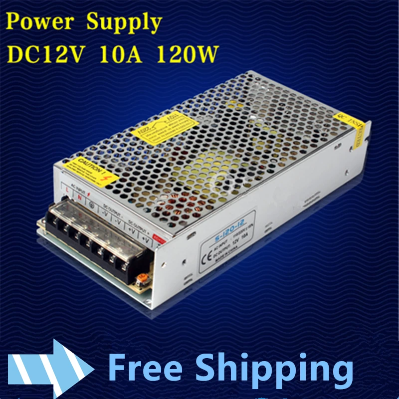 12V 10A 120W Switching power supply Driver For LED Light Strip Display AC100-240V Factory Supplier free shipping
12V 10A 120W Switching power supply Driver For LED Light Strip Display AC100-240V Factory Supplier free shipping