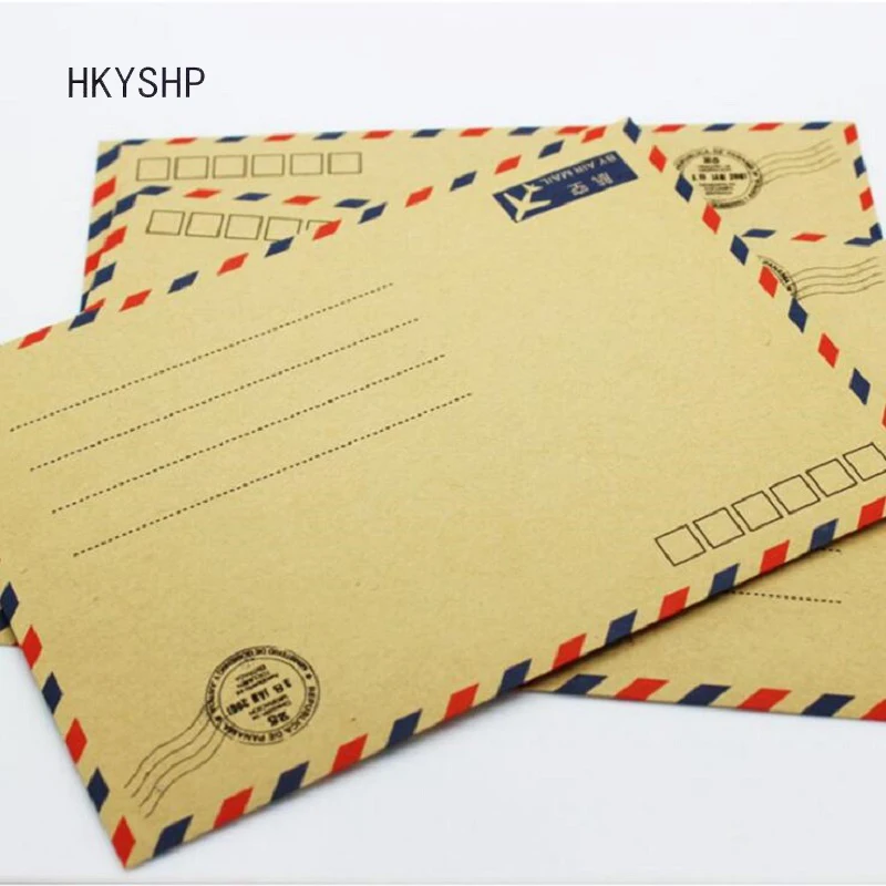 HKYSHP 12 шт./компл. авиационный конверт крафт/Белый Почтовый производитель можно