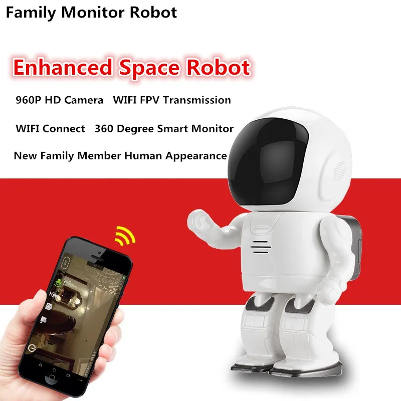 Guard against theft ronot camera 360 degree 960P HD WIFI FPV Family Robot Baby Monitor camera Two-way speech intercom
Guard against theft ronot camera 360 degree 960P HD WIFI FPV Family Robot Baby Monitor camera Two-way speech intercom