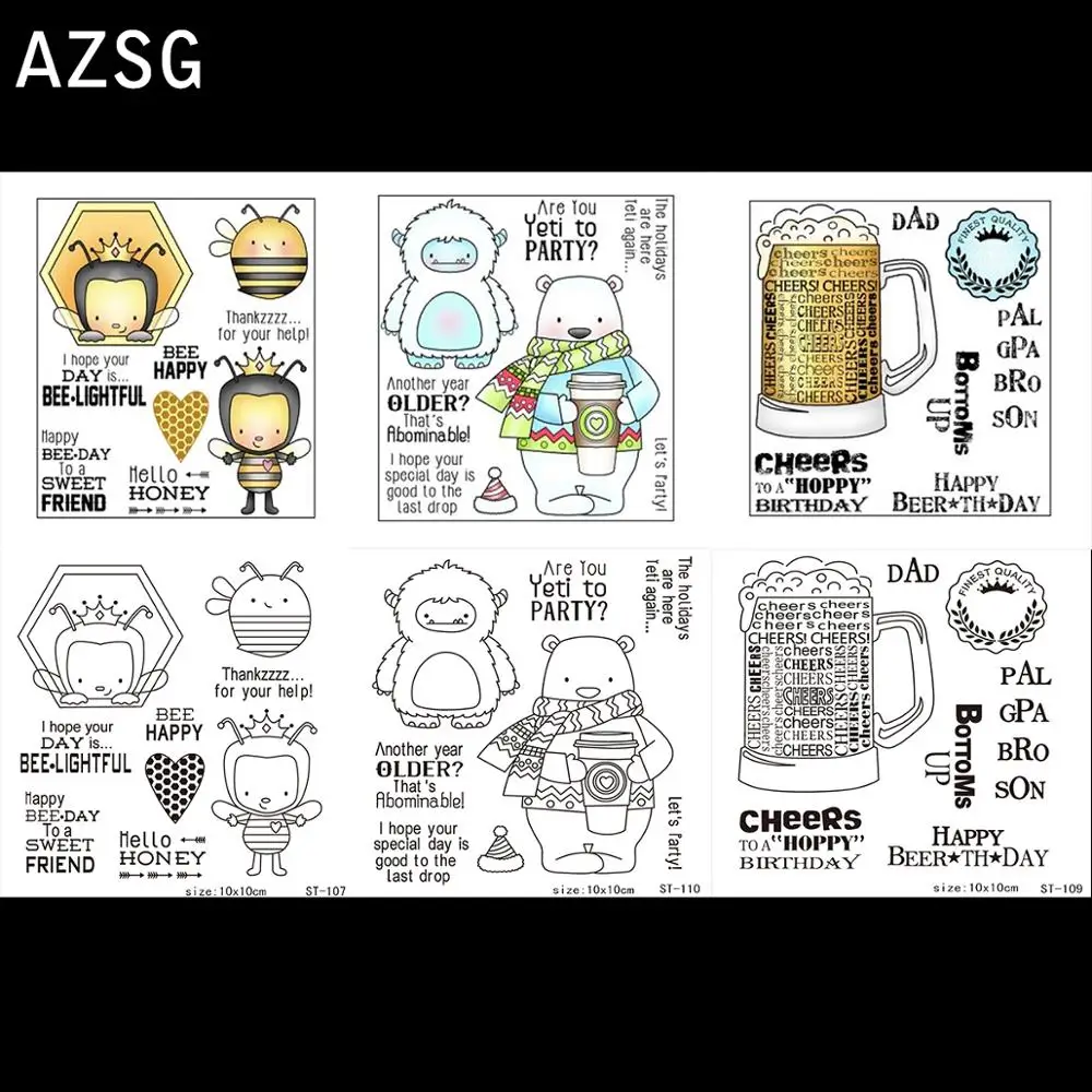 Cartoon Animals / Christmas Clear Stamps For DIY Scrapbooking Decorative card making craft Fun Decoration Supplies Size 10*10cm
Cartoon Animals / Christmas Clear Stamps For DIY Scrapbooking Decorative card making craft Fun Decoration Supplies Size 10*10cm