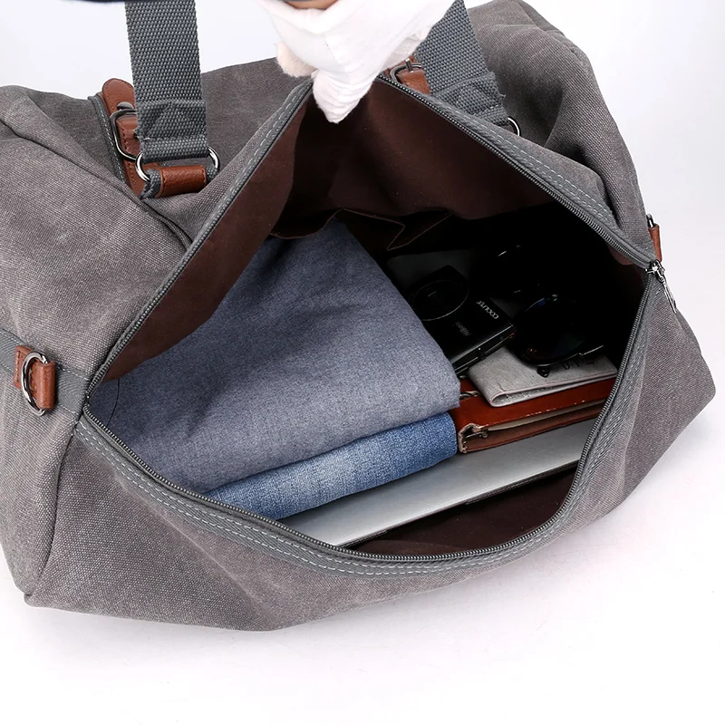 Canvas Duffle Bags Vintage Thick Canvas & Leather Traveling Bag Men Hand Luggage Travel Bag Weekend Overnight Packing XA216ZC
Canvas Duffle Bags Vintage Thick Canvas & Leather Traveling Bag Men Hand Luggage Travel Bag Weekend Overnight Packing XA216ZC