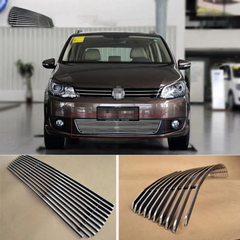 Решетки для бампера из сплава и алюминия передняя решетка VW Touareg V6 2011 2013|bumper grille|mesh