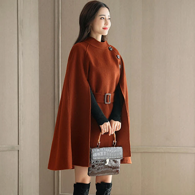 2018 New Autumn Female Woolen Capes Ponchos Fashion Slim Mediun Long Single Breasted Coats Women Woolen Blends Jackets FP1439
2018 New Autumn Female Woolen Capes Ponchos Fashion Slim Mediun Long Single Breasted Coats Women Woolen Blends Jackets FP1439