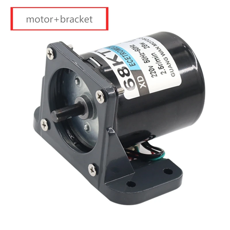 Upgraded Model 68KTYZ AC Synchronous Motor+Bracket 220V 2.5rpm -110rpm Micro Gear Motor Permanent Magnet Motor
Upgraded Model 68KTYZ AC Synchronous Motor+Bracket 220V 2.5rpm -110rpm Micro Gear Motor Permanent Magnet Motor