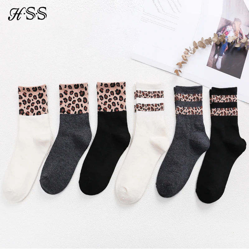 HSS Brand 3Pairs Fashion women socks Cotton Leopard patter sock Black White long knee for female Champioa Socks Street Harajuku
HSS Brand 3Pairs Fashion women socks Cotton Leopard patter sock Black White long knee for female Champioa Socks Street Harajuku