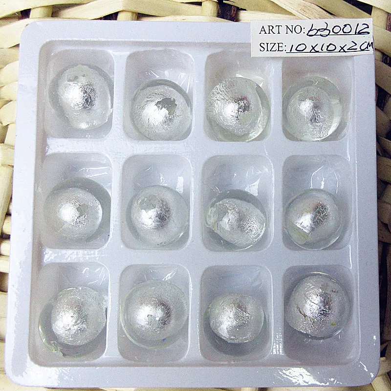 12pcs custom handmade silver foil glass ball Figurine Fairy Garden charm decoration glass Marble ornament children game toy gift
12pcs custom handmade silver foil glass ball Figurine Fairy Garden charm decoration glass Marble ornament children game toy gift