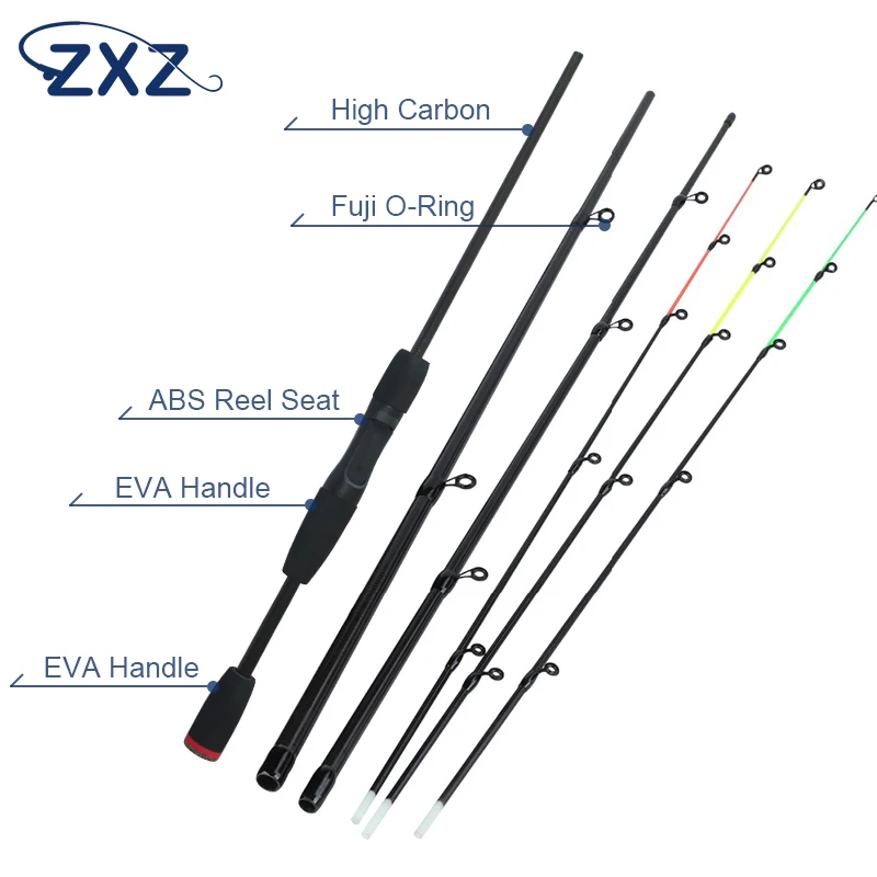 ZXZ Fishing Rod 99% Carbon Feeder Rod Fuji O-ring 200cm Length4 Sections Lure Fishing Stick Fishing Tackle De Pesca
ZXZ Fishing Rod 99% Carbon Feeder Rod Fuji O-ring 200cm Length4 Sections Lure Fishing Stick Fishing Tackle De Pesca
