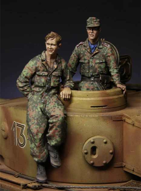 1/35 модельная фигурка из смолы Kit 116 WSS Panzer Crew One фигурки несобранный неокрашенный