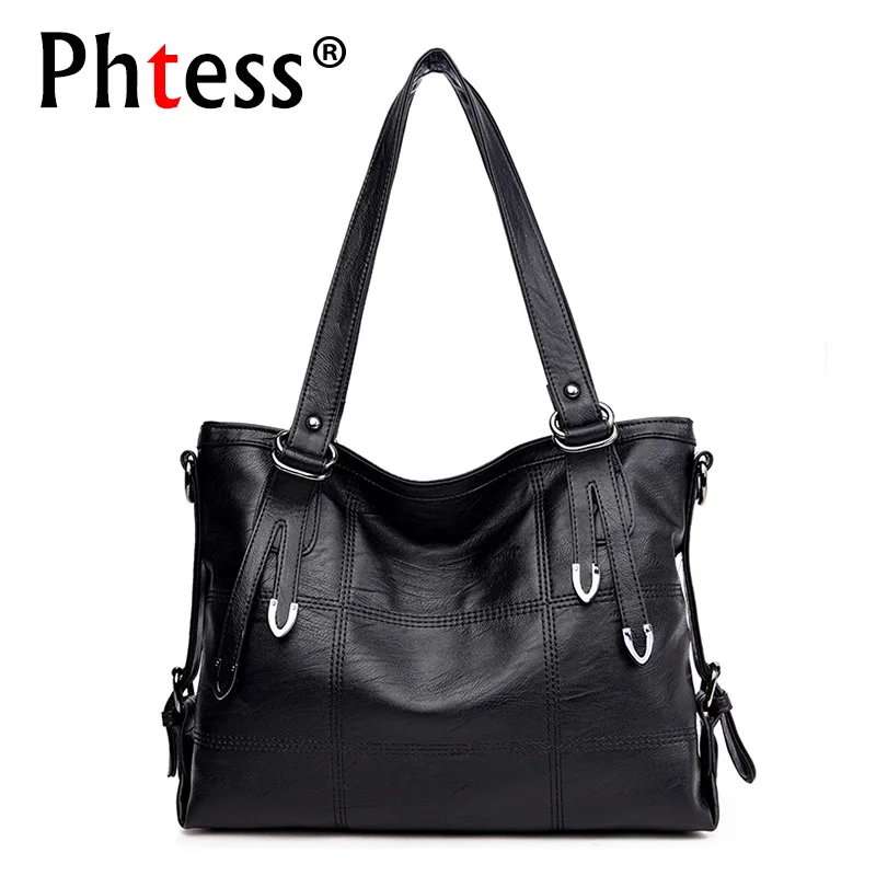 2019 Luxury Leather Handbags Women Bags Designer Brand Famous Black Soft Leather Shoulder Bag Top-Handle Tote Bags Sac a Main
2019 Luxury Leather Handbags Women Bags Designer Brand Famous Black Soft Leather Shoulder Bag Top-Handle Tote Bags Sac a Main