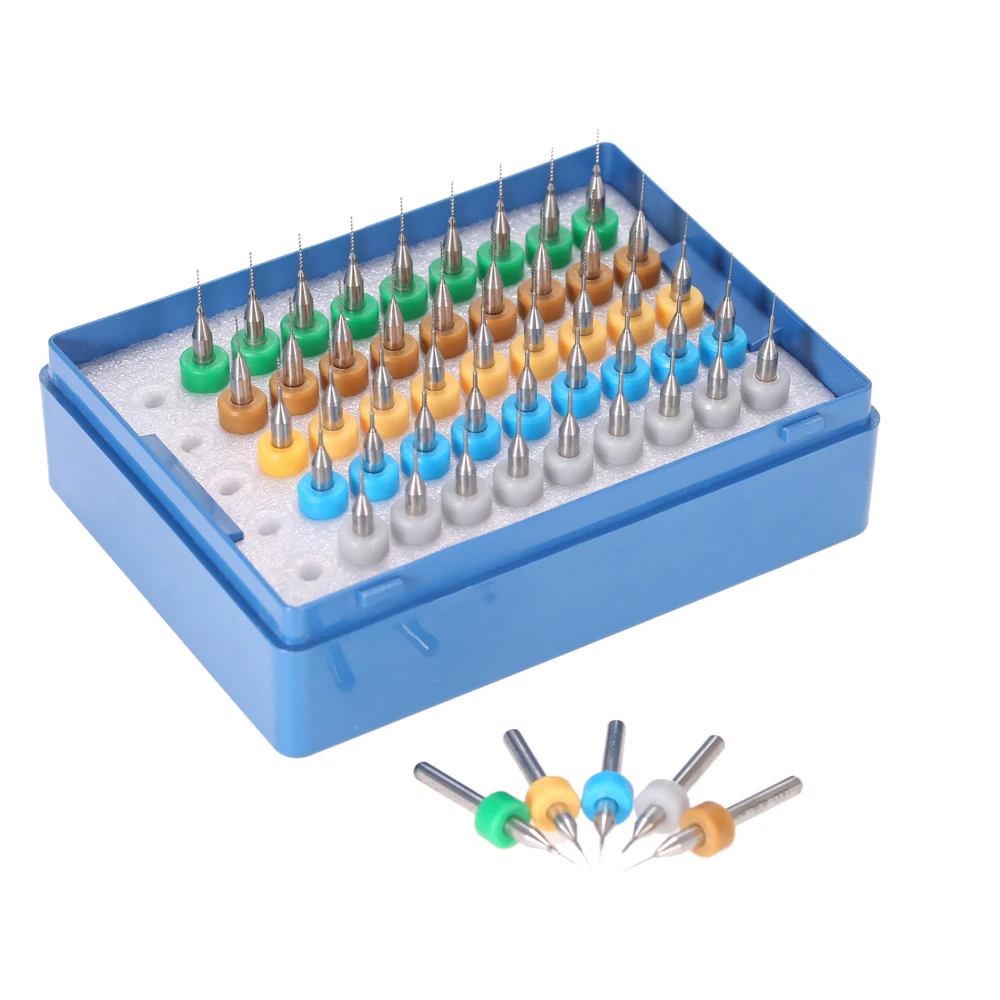 50pcs High Hardness 0.5+0.6+0.7+0.8+0.9mm Tungsten Carbide Micro Drill Bits Set Engraving Tools for PCB Circuit Board
50pcs High Hardness 0.5+0.6+0.7+0.8+0.9mm Tungsten Carbide Micro Drill Bits Set Engraving Tools for PCB Circuit Board