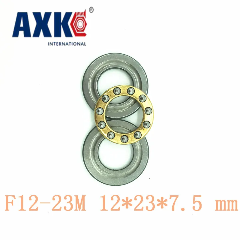 

AXK 10pcs Free Shipping Axial Ball Thrust Bearings F12-23M 12*23*7.5 mm Plane thrust ball bearing