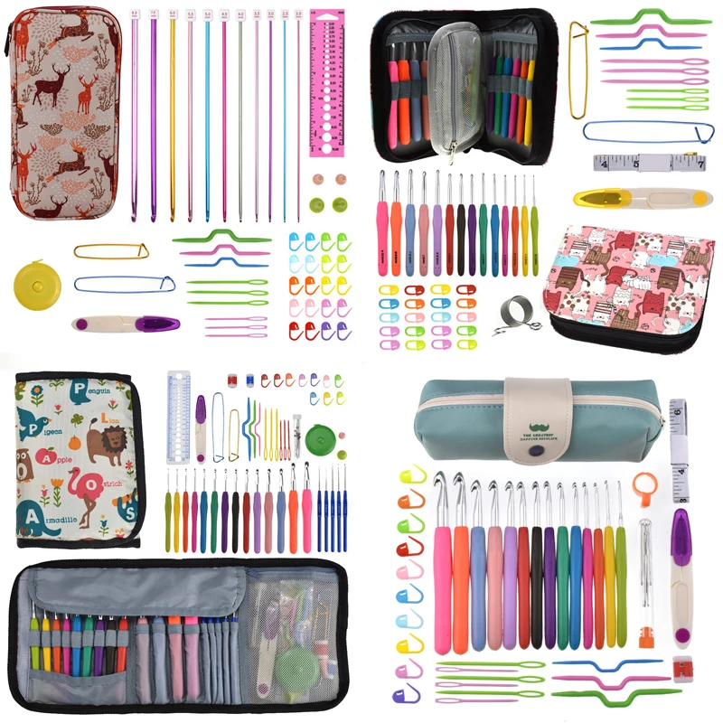 20 Styles Crochet Hook Set DIY Weave Knitting Needles Scissors Stitch Holder Hook Sewing Tool Needlework Accessories Crochet Set
20 Styles Crochet Hook Set DIY Weave Knitting Needles Scissors Stitch Holder Hook Sewing Tool Needlework Accessories Crochet Set