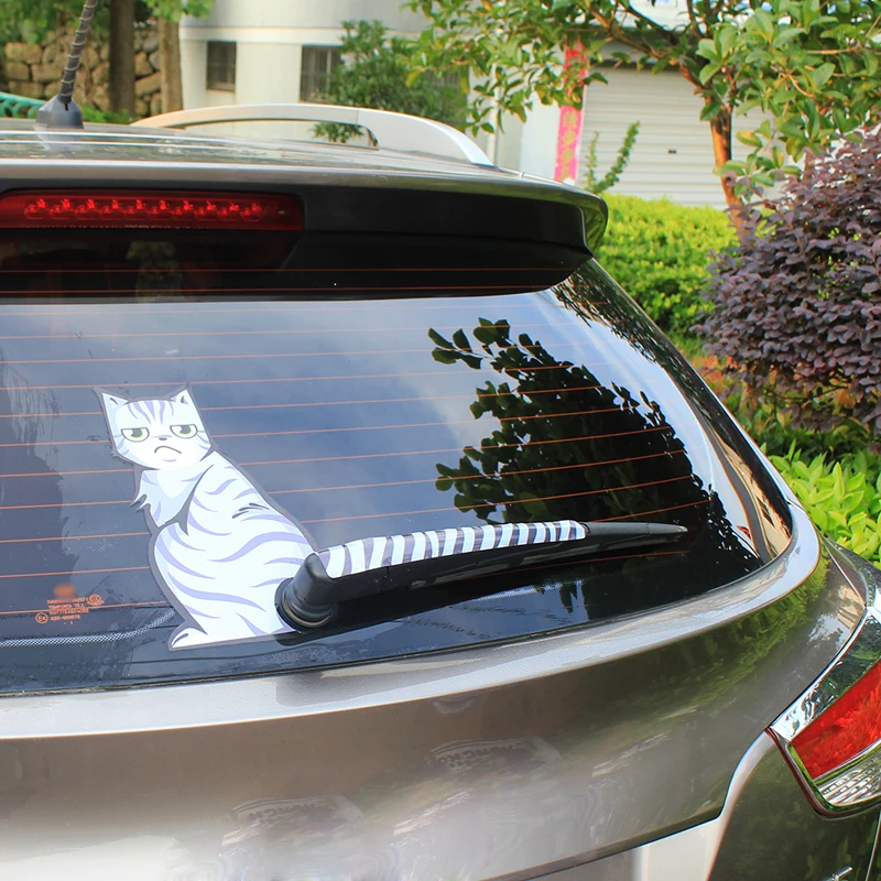 BEMOST 2 Styles Smlie&Melancholy Cat Moving Tail Cartoon Stickers Reflective Car Rear Windshield Wiper Decals Car Styling 5Sets
BEMOST 2 Styles Smlie&Melancholy Cat Moving Tail Cartoon Stickers Reflective Car Rear Windshield Wiper Decals Car Styling 5Sets