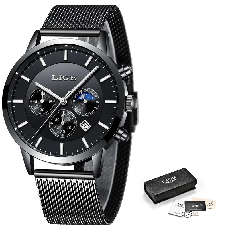 2018 Top Brand LIGE Watch Men Casual Waterproof Watches Men Ultra-thin Stainless Steel Quartz Clock Male Watch relogio masculino
2018 Top Brand LIGE Watch Men Casual Waterproof Watches Men Ultra-thin Stainless Steel Quartz Clock Male Watch relogio masculino
