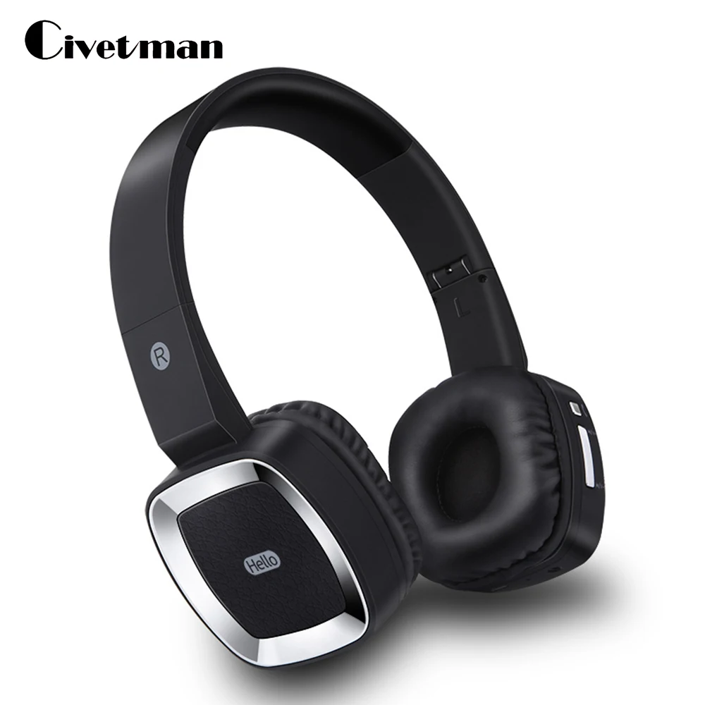 Civetman T6 Wireless Headphones Stereo Audio Mp3 Bluetooth Headset Foldable Wireless Headphones Earphone Support Card with Mic
Civetman T6 Wireless Headphones Stereo Audio Mp3 Bluetooth Headset Foldable Wireless Headphones Earphone Support Card with Mic