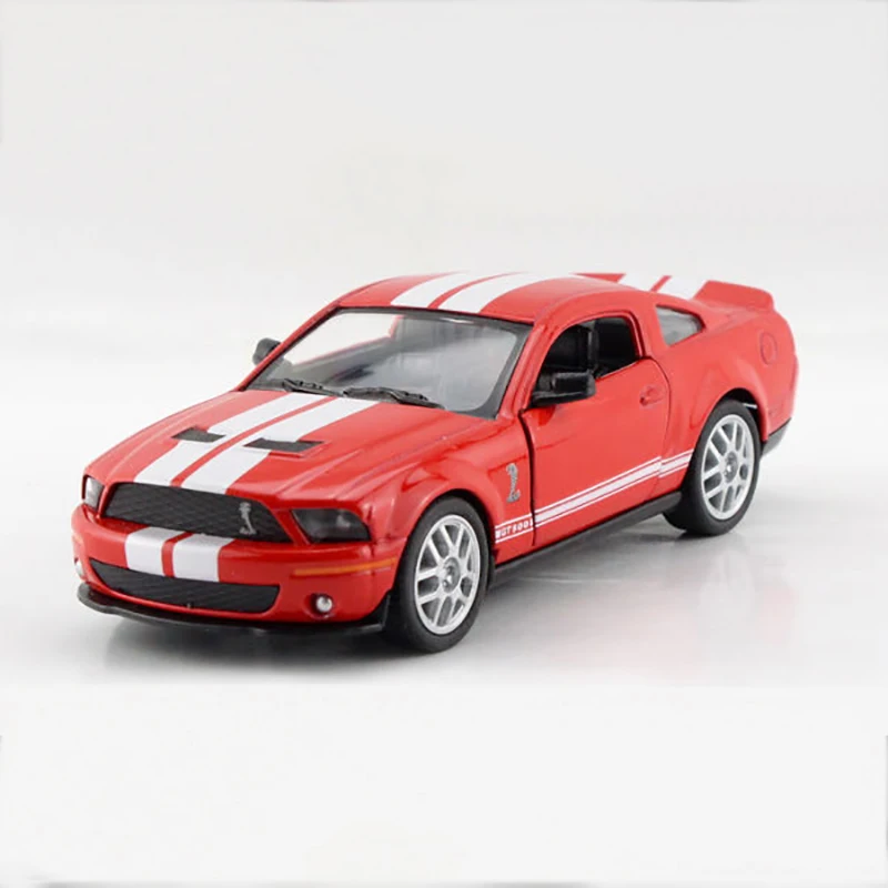 Mustang Шелби GT500 SVT красный 1/38 сплавочная модель автомобиля спортивные машинки Diecast