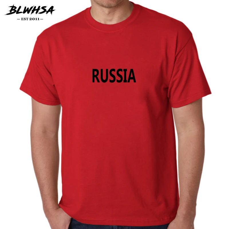 BLWHSA Russia T Shirt For Men Printed Casual Short Sleeve 100% Cotton Brand Summer T-shirts Funny Fans Tops Tees
BLWHSA Russia T Shirt For Men Printed Casual Short Sleeve 100% Cotton Brand Summer T-shirts Funny Fans Tops Tees