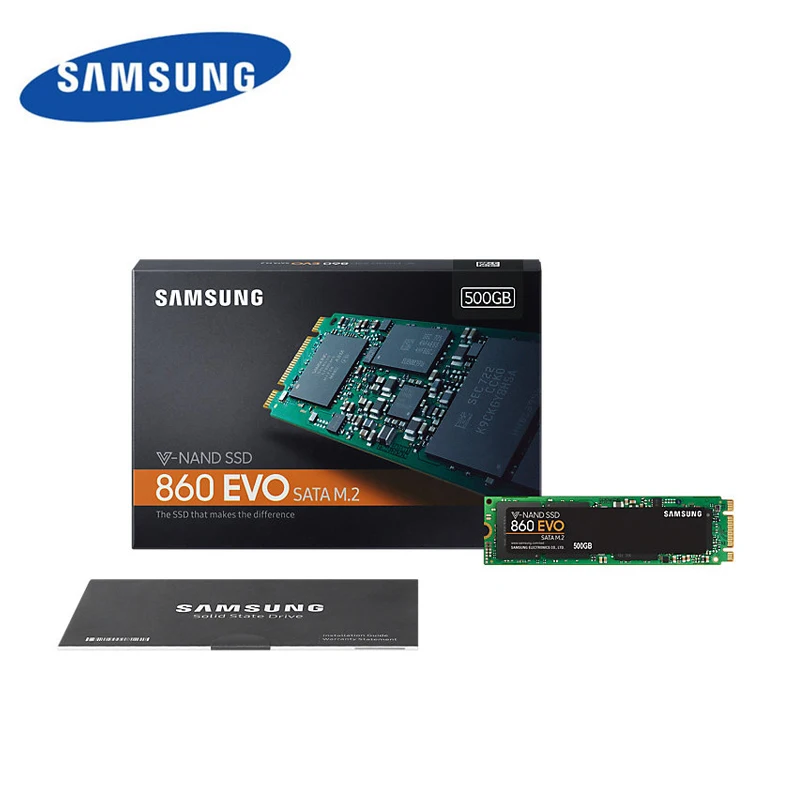 SAMSUNG SSD M.2 860 EVO 2280 SATA 250 ГБ 500 Внутренний твердотельный диск HDD M2 ssd 1 ТБ для ноутбука