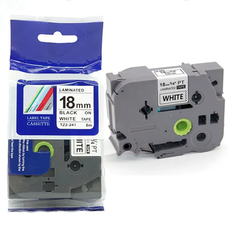 20pc/lot Compatible brother label tape tz tape 18mm Tze241 tz241 tze 241 Tze-241 tze641 P-touch label printer Ribbon label maker
20pc/lot Compatible brother label tape tz tape 18mm Tze241 tz241 tze 241 Tze-241 tze641 P-touch label printer Ribbon label maker