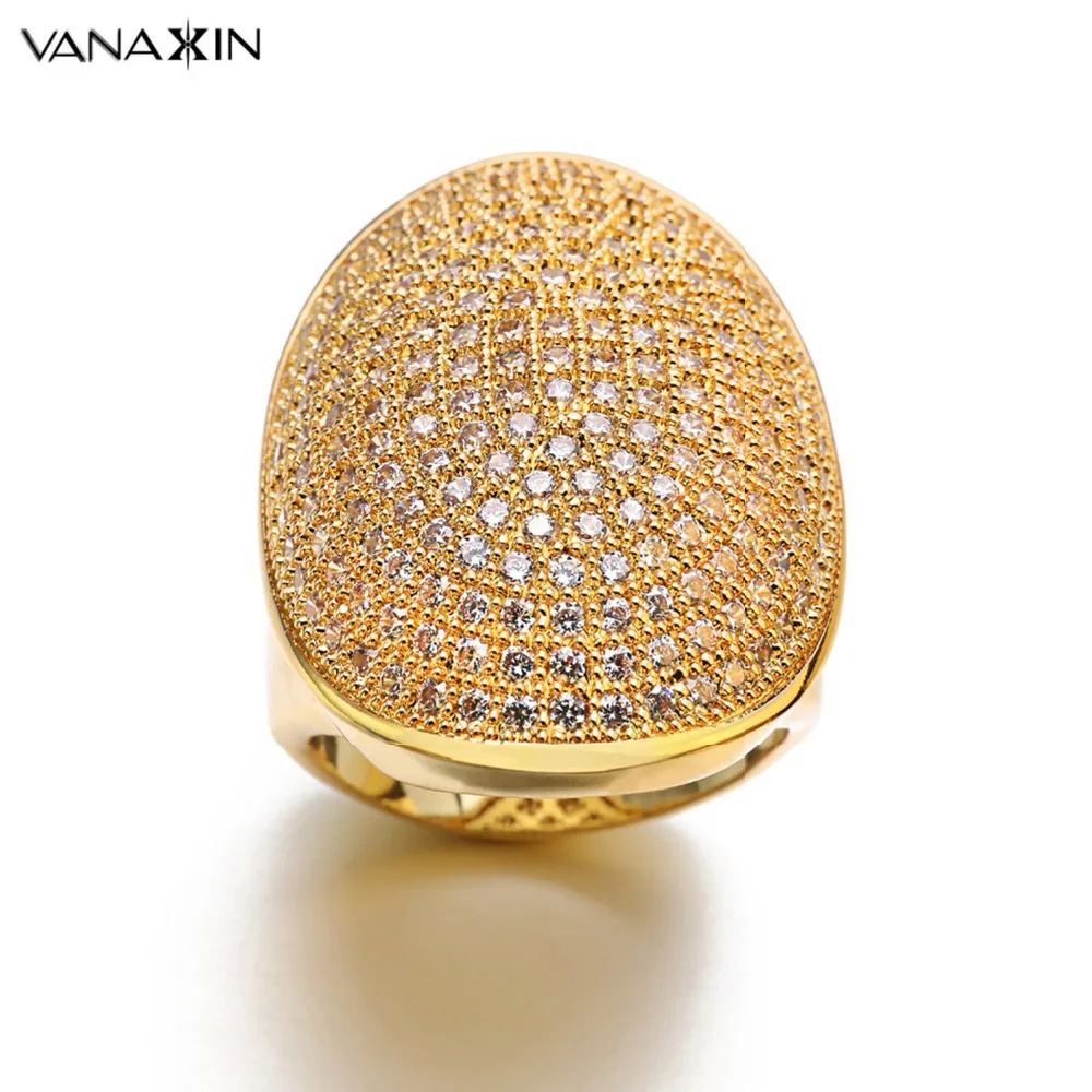 VANAXIN Dubai Big Wide Women Cocktail AAA Iced Out Zircon Bride Ring Round Gold Silver Color Party Wedding Anniversary Jewelry
VANAXIN Dubai Big Wide Women Cocktail AAA Iced Out Zircon Bride Ring Round Gold Silver Color Party Wedding Anniversary Jewelry