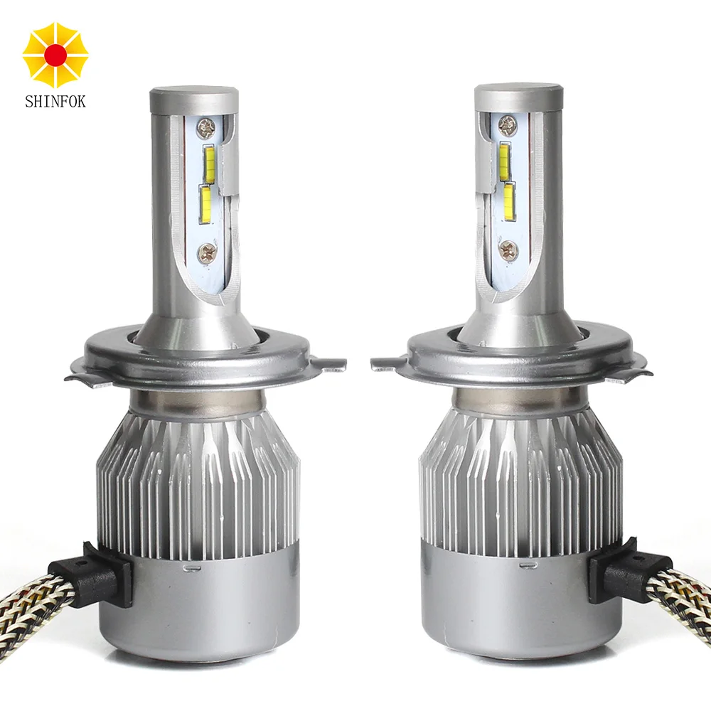 2PCSLED Headlight Bulbs Super Bright Chips 72W 6000K H1 H3 H4 H7 H11 9005 Free Shipping Auto Car Styling Repalcement Headlamp
2PCSLED Headlight Bulbs Super Bright Chips 72W 6000K H1 H3 H4 H7 H11 9005 Free Shipping Auto Car Styling Repalcement Headlamp