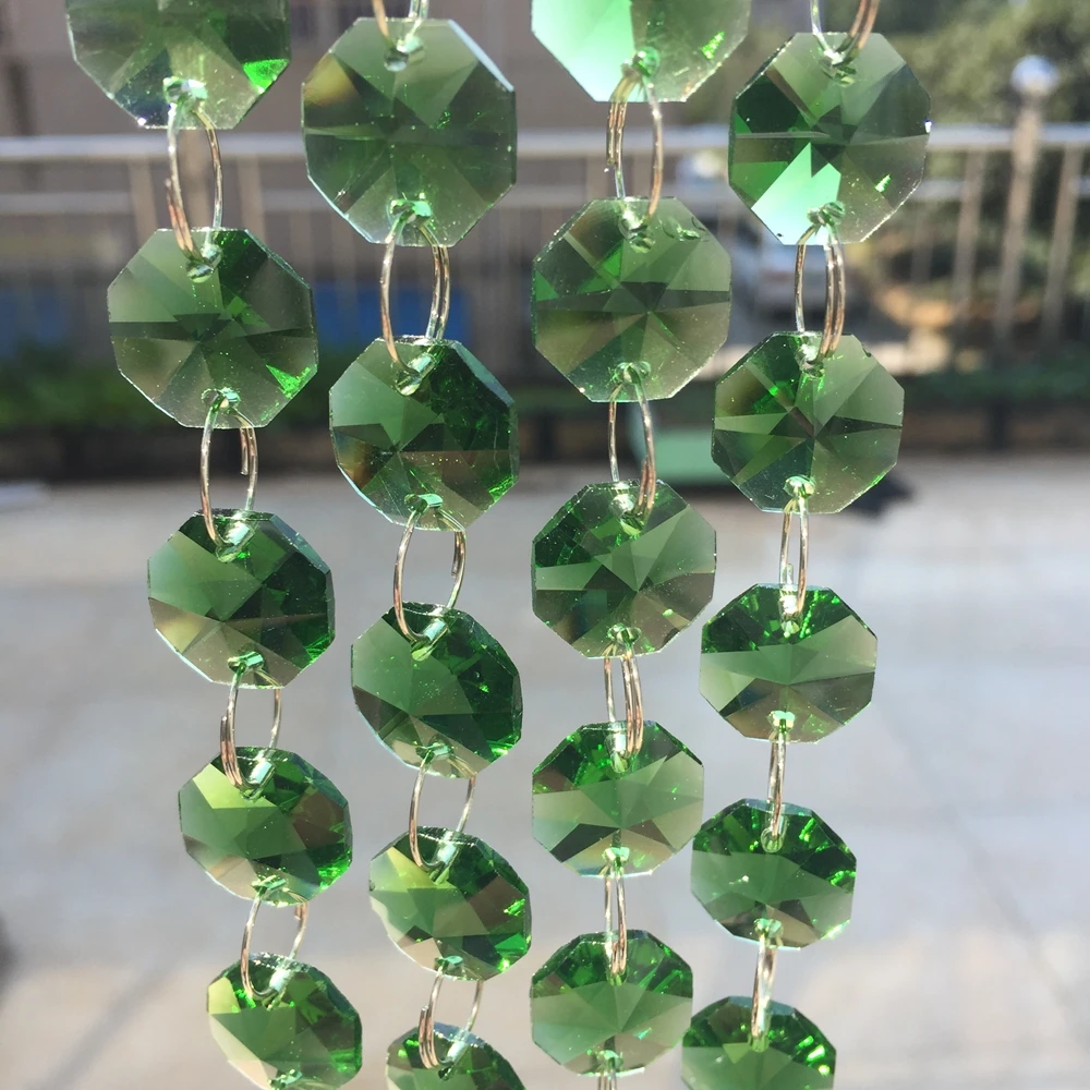 10m/Lot Crystal Glass Garland Strand 14mm Octagon Dark Green Bead Chain For Wedding Christmas Party Event Decoration
10m/Lot Crystal Glass Garland Strand 14mm Octagon Dark Green Bead Chain For Wedding Christmas Party Event Decoration