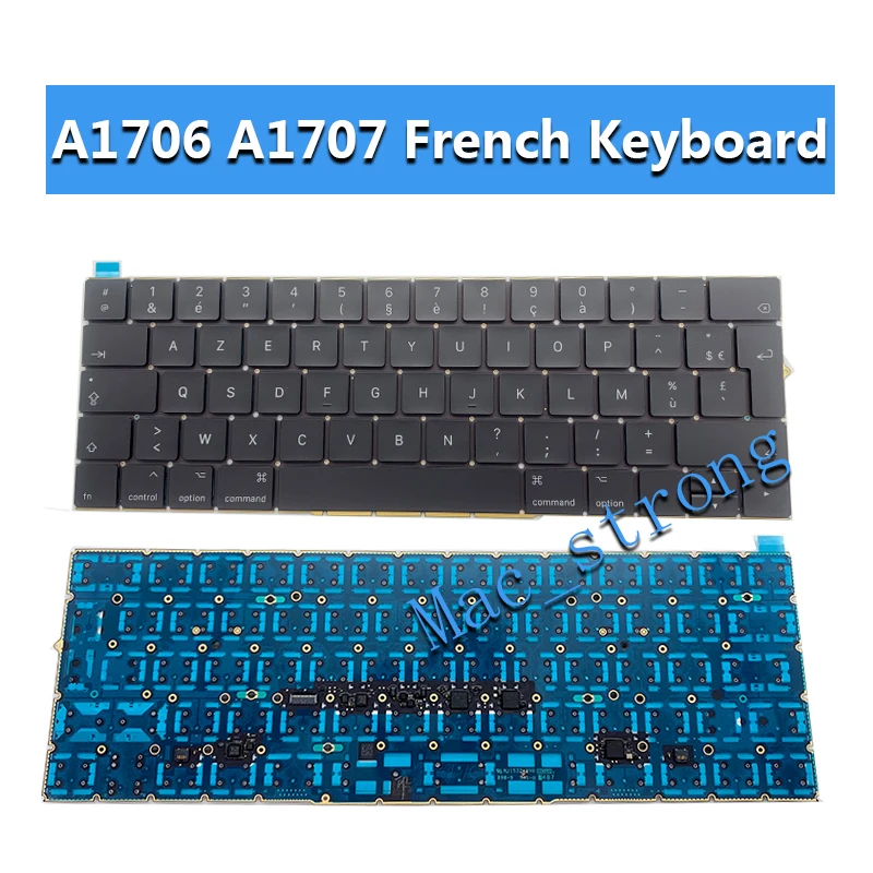 Brand New Original 13" A1706 French Keyboard for Macbook Pro 15" A1707 FR Keyboard With Backlight Sheet Cover 2016 2017
Brand New Original 13" A1706 French Keyboard for Macbook Pro 15" A1707 FR Keyboard With Backlight Sheet Cover 2016 2017
