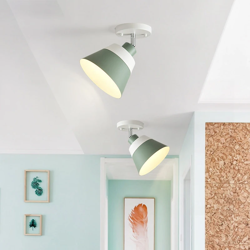 Nordic ceiling lights modern simple macaron colorful Ironware foyer kids room lovely warm ceiling lamp LED lighting fixture
Nordic ceiling lights modern simple macaron colorful Ironware foyer kids room lovely warm ceiling lamp LED lighting fixture